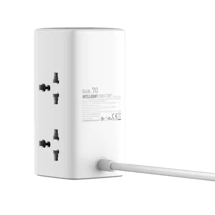 LDNIO SC4383 70W PD Adapter Multifunction Desktop Chargers Power Strip and USB Ports -2M Power Cord (EU Plug)